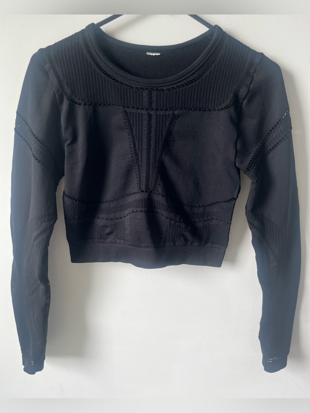 Black Cut Out Crop Top